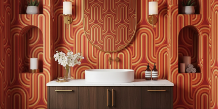 WallWonders 70s Retro Peel and Stick Wallpaper - Vintage Self-Adhesive Pillowcases & Shams 70s-retro-peel-and-stick-wallpaper-vintage-mid-century-wall-mural Tools & Home Improvement›Painting Supplies, Tools & Wall Treatments›Wall Stickers & Murals›Wallpapers