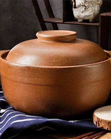 Premium Unglazed High-Temperature Clay Casserole Pot