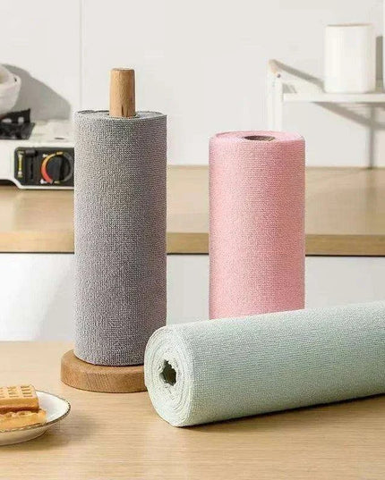 Eco-Friendly Perforated Microfiber Cleaning Towel Roll for Sustainable Kitchen Use