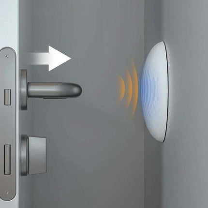 Self-Adhesive Silicone Door Handle Bumpers - Elegant Shock Absorbing Wall Protectors (Single Unit)