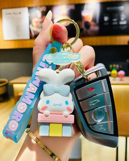 Cinnamoroll Character Keychain - Whimsical Bag and Key Charm for a Playful Touch