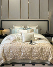 Champagne / Queen 200X230cm 4pcs / Fitted Bed Sheet
