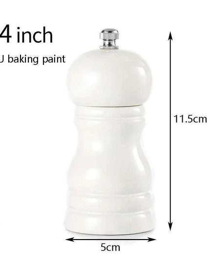 Elegant Solid Wood Adjustable Salt and Pepper Mill Set for Outdoor Dining