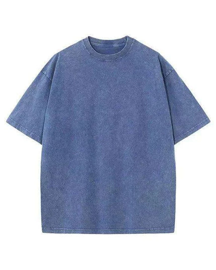 Men's Retro Loose Fit Heavy Cotton Casual T-Shirts - Short Sleeve Vintage Tees for Every Occasion