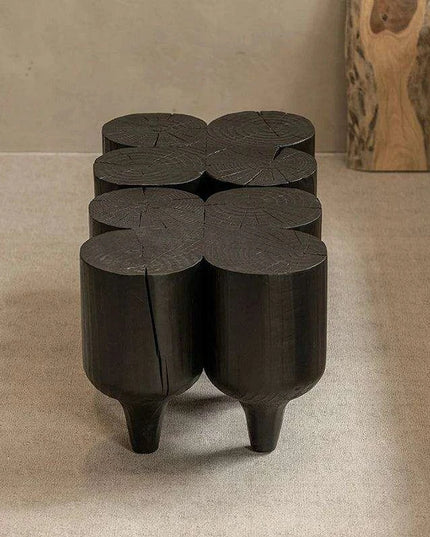 Unique Irregular Luxury Wooden Coffee Tables - Minimalist Side Tables with Complimentary Shipping for Stylish Home Decor