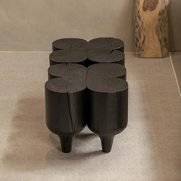 Unique Irregular Luxury Wooden Coffee Tables - Minimalist Side Tables with Complimentary Shipping for Stylish Home Decor
