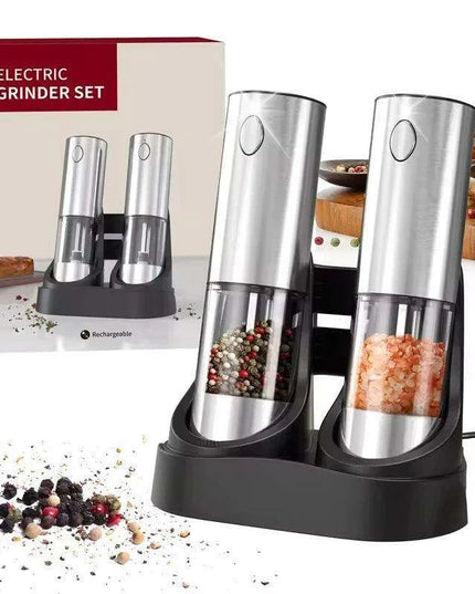 Deluxe USB Rechargeable Electric Spice Grinder Set with Customizable Grind Settings and 190ML Capacity