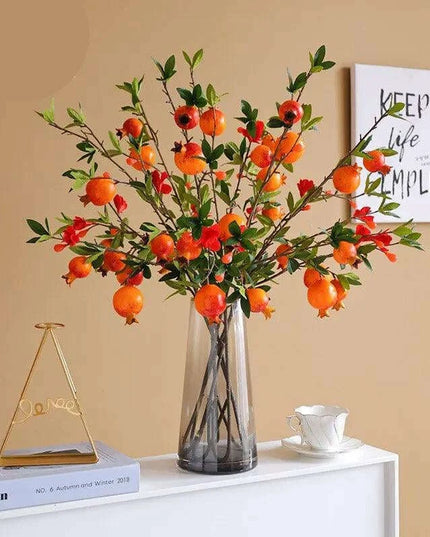 1PC Simulation 5 Heads Pomegranate Fruit