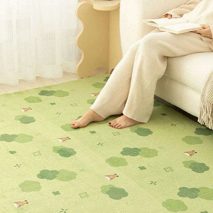 Whimsical Kids' Cartoon Plush Area Rug - Soft and Snuggly Floor Carpet