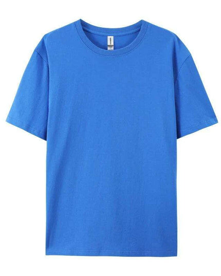 Unisex 280g Cotton Crewneck T-shirt - 20 Vibrant Colors Available, Short Sleeve Loose Fit