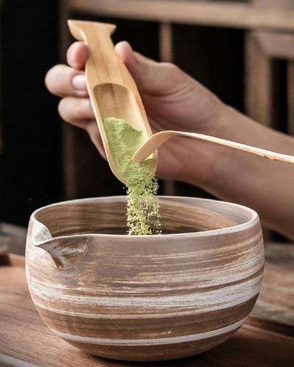 Zen Matcha Tea Set with Bamboo Whisk and Spoon