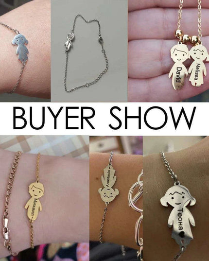 Personalized Kids' Fishhook Memory Bracelet