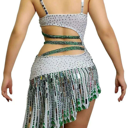 Radiant Glamour: Stunning Sheath Mini Dress for Enchanting Evenings