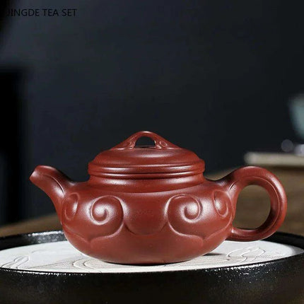 Artisan 180ml Yixing Purple Clay Teapot with Integrated Filter – Luxurious Zisha Infuser for Exceptional Tea Experiences