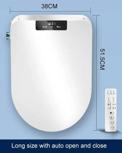 Smart EcoComfort Automatic Bidet Toilet Seat with Remote Control and Night Light