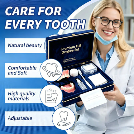 Shop1102854268 Comfort Fit Silicone Denture Kit - Realistic Daily Wear