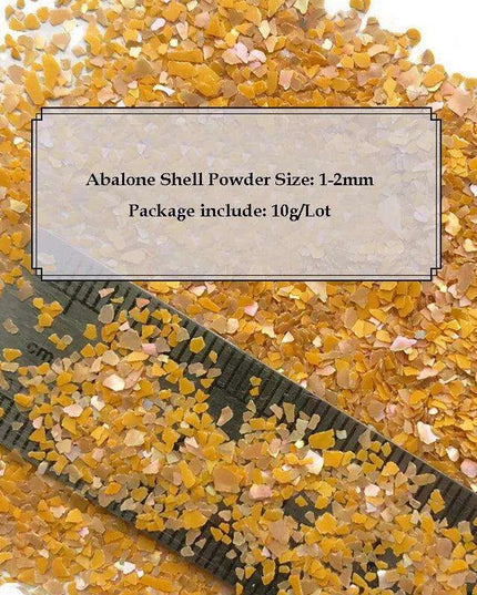 10g Iridescent Natural Seashell Fragments for Creative Nail Art and DIY Projects