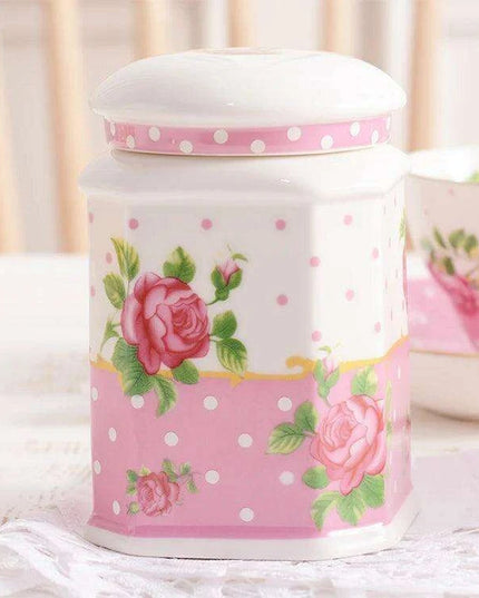 Nordic Floral Elegance: Bone China Tea Party Set for Luxurious Gatherings