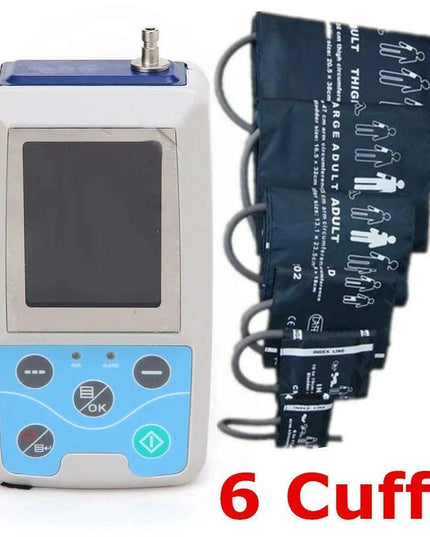 Advanced 24-Hour Portable Blood Pressure Monitor with 6 Customizable Cuffs - ABPM50