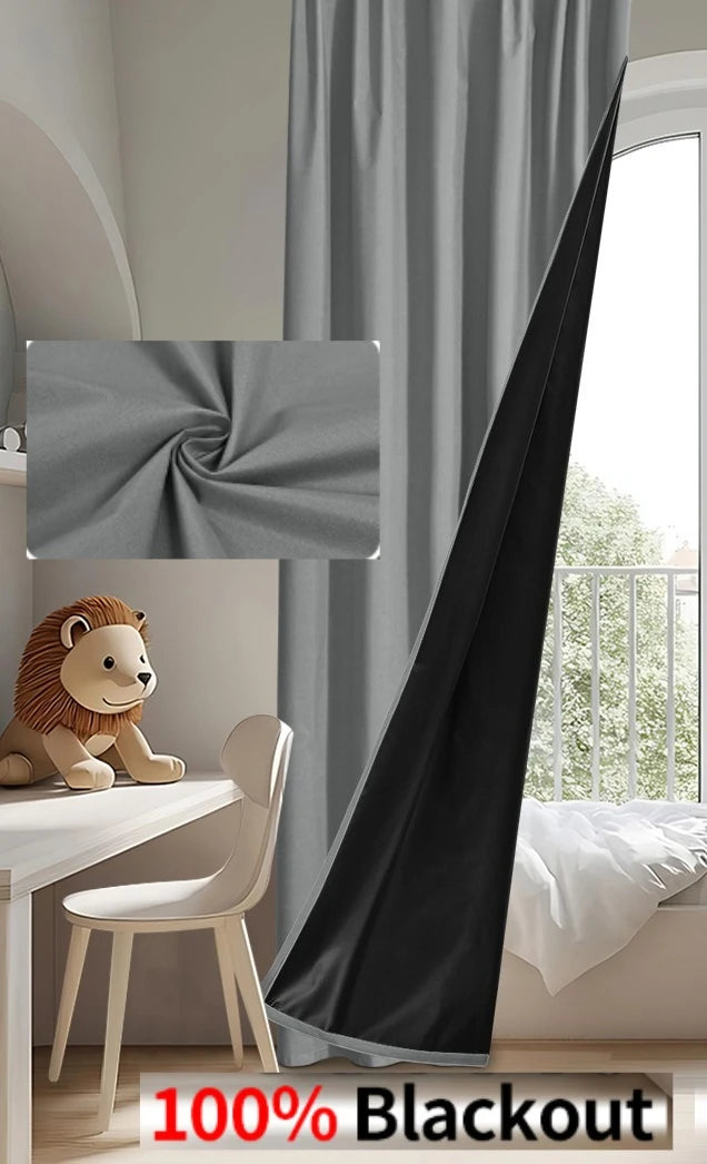 100% Blackout Curtains – Thermal Insulated, Waterproof, Custom Size