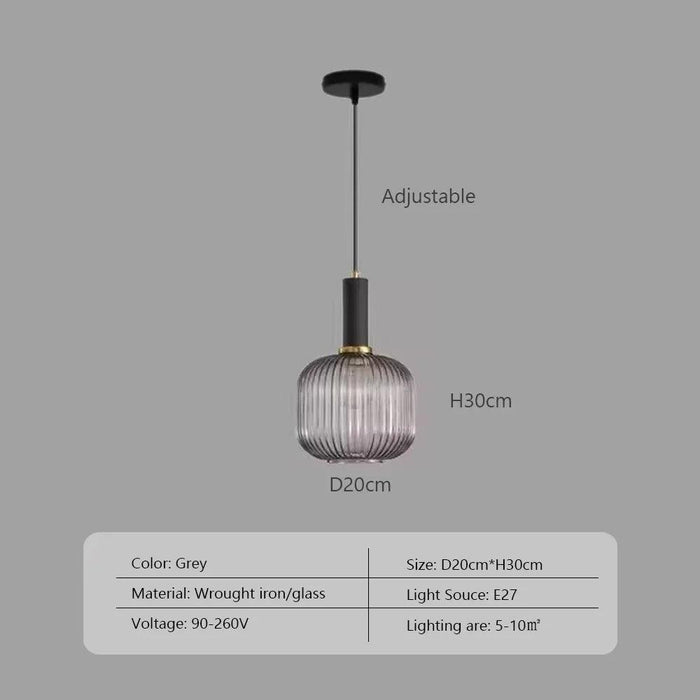 Scandinavian-Inspired Minimalist Glass LED Pendant Lights - Elegant Japanese Design for Home Interiors