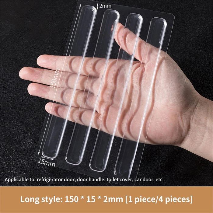 QuietGuard Soundproof Silicone Door Strip - Self-Adhesive Protector for a Peaceful Home