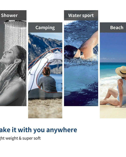 Stylish Customizable Dark Blue Nautical Microfiber Towel Set - Luxury Redefined for Every Occasion