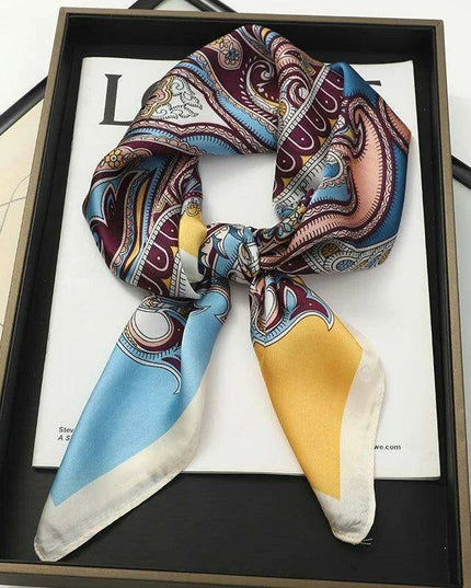 Chic Toddler Elegance: Luxurious 70x70cm Silk Scarf for Ages 6 Months to 4 Years