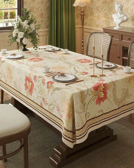 Elegant Waterproof Tablecloth Inspired by American Countryside Charm