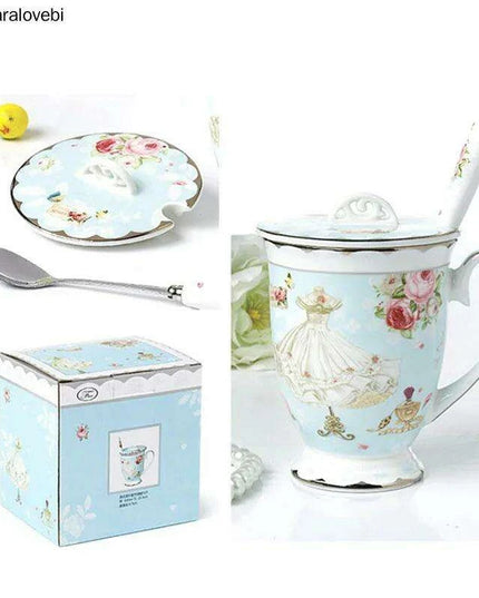 Elegant 330ml Premium Bone China Tea and Coffee Mugs