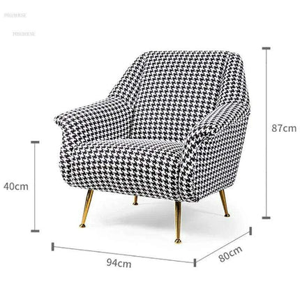 Scandinavian Luxe Upholstered Armchair for Stylish Home Interiors