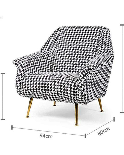 Scandinavian Luxe Upholstered Armchair for Stylish Home Interiors