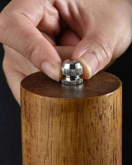Stylish Customizable Wood Salt and Pepper Grinders - Elevate Your Cooking Experience
