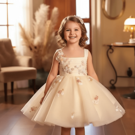 Baby Girls Sleeveless Princess Sequin Evening Dress