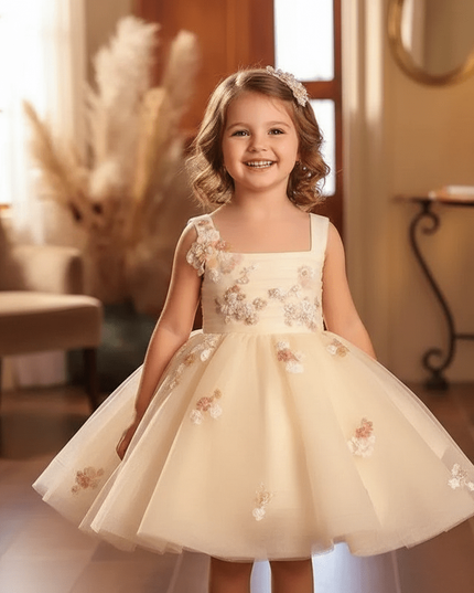 Baby Girls Sleeveless Princess Sequin Evening Dress