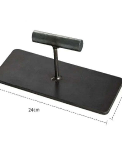 Grill Master Cast Iron Steak Press with Ergonomic Wooden Handle - Essential BBQ Tool for Perfectly Grilled Steaks