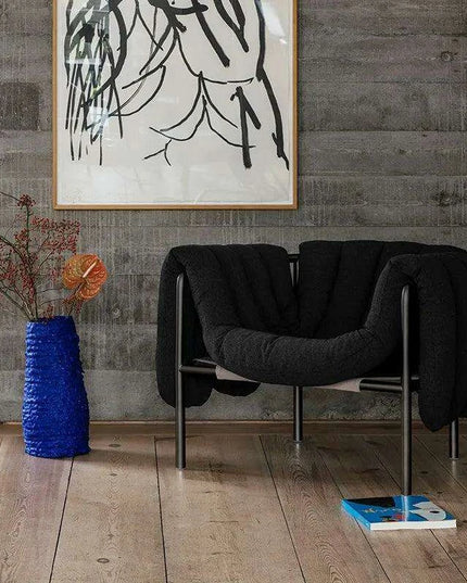 Alien Luxe PU Leather Nordic Lounge Chair: Exquisite Comfort Armchair