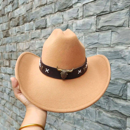 Stylish Handwoven Straw Cowboy Hat - Unisex Summer Sun Protection for 2023
