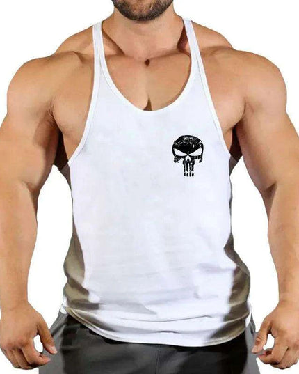 Men's Y-Back Sleeveless Gym Tank - Essential Workout Vest for Bodybuilders and Lifters