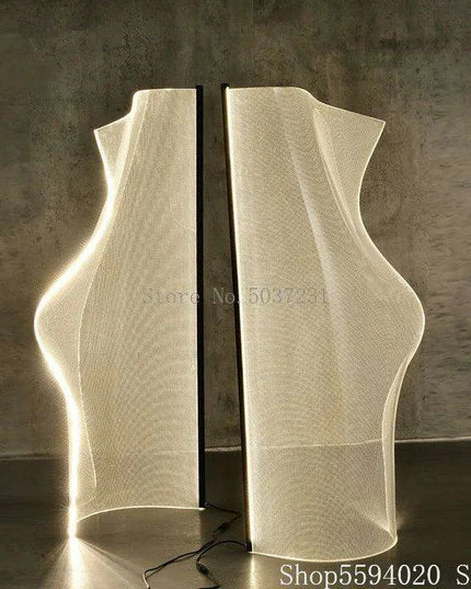 Avant-Garde LED Acrylic Floor Lamp with Unique Irregular Design for Chic Interiors