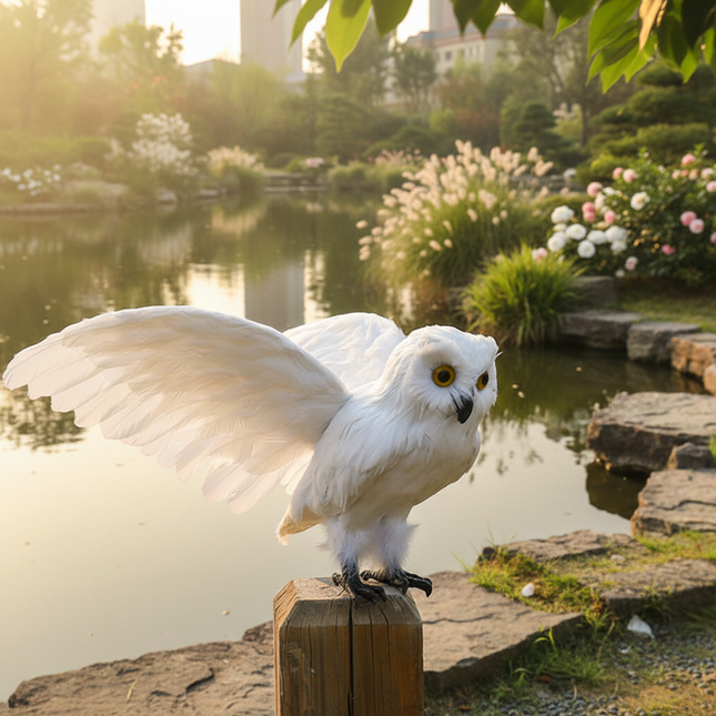 Realistic Owl Wings Model — 30x60cm Foam & Fur