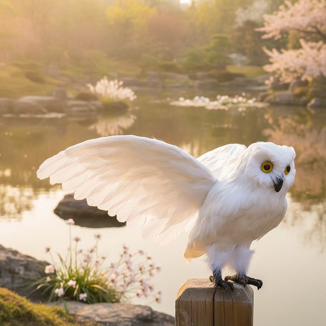 Realistic Owl Wings Model — 30x60cm Foam & Fur