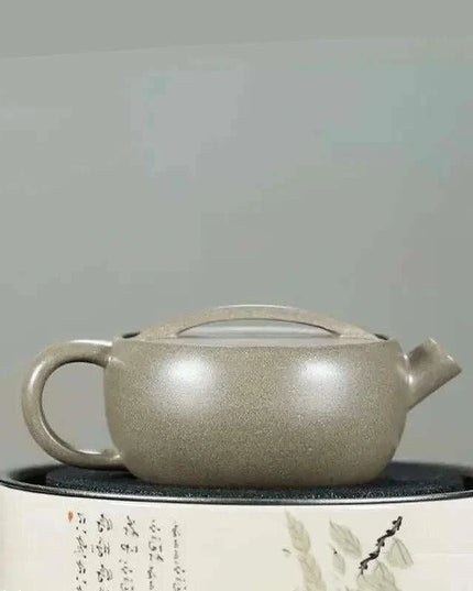 Unique Artisan Teapot - 120ml Handcrafted Green Section Mud Tea Set