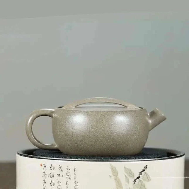 Unique Artisan Teapot - 120ml Handcrafted Green Section Mud Tea Set