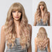30-Inch Brown Wavy Synthetic Wig with Bangs - Perfect for Parties and Themed Events