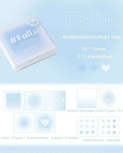 Creative Canvas: INS Gradient Smudge Memo Pad for Artistic Expression