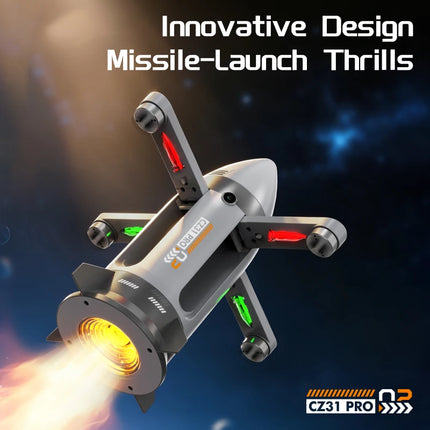 RC Starship Plane 2.4G Missle RC Drone Rocket Airplane 360 Rotation Fo