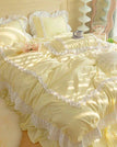 Yellow / for 1.5m bed 3pcs / Flat Bed Sheet