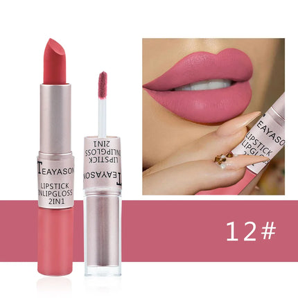 Matte Liquid Lipstick Waterproof Non Transfer Long Wear Pink Lip Gloss Tint Moisturizing Makeup for Women Ladies matte-liquid-lipstick-waterproof-non-transfer-long-wear-pink-lip-gloss-tint-moisturizing-makeup-for-women-ladies
