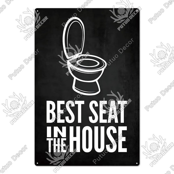 Vintage Charm Toilet Wall Art for Quirky Bathroom Decor